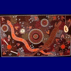 Aboriginal Art Canvas - J Dimer-Size:60x95cm - H